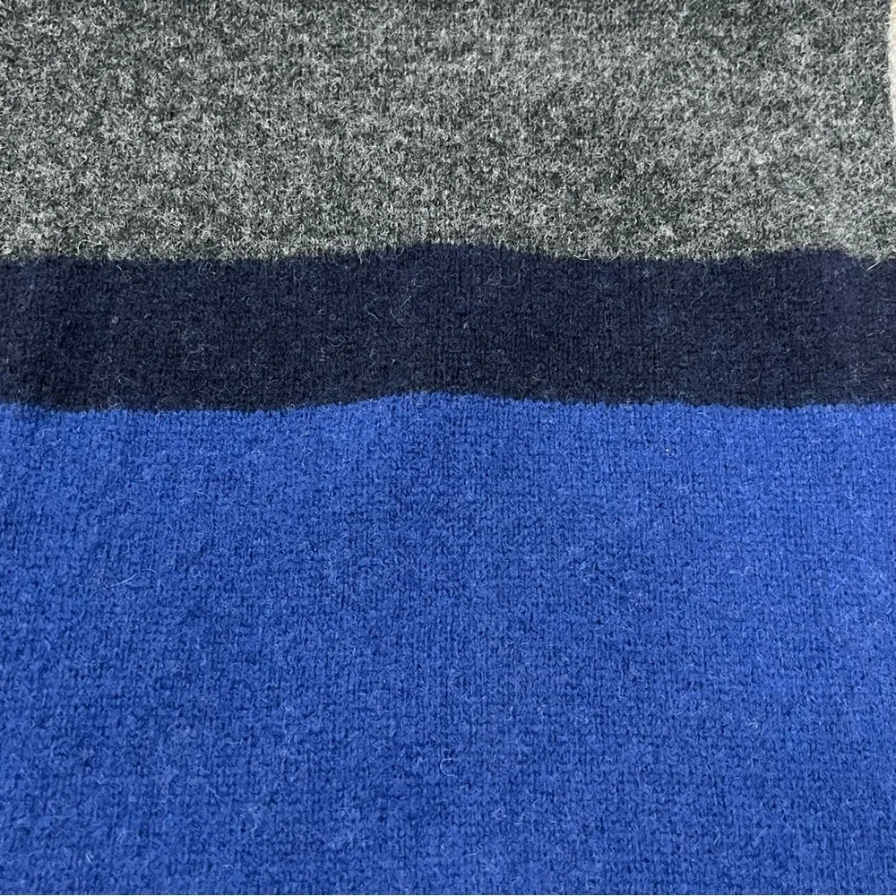 Gap 100% Lambswool Unisex Men's Striped Scarf Academia Rugby Preppy 72 X 10 Hole